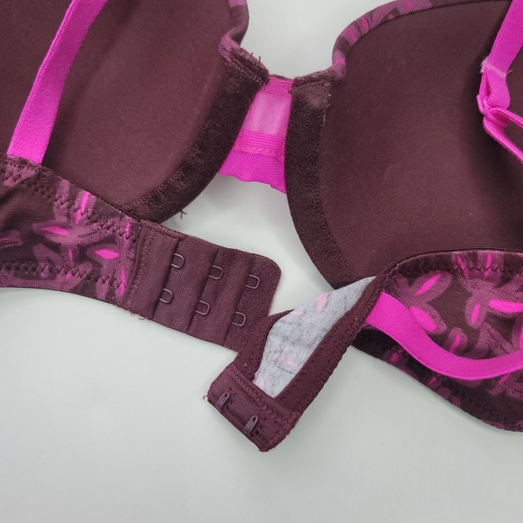 Auden Bra The Everyday Lightly Lined Demi Pink Floral Size 32B NWT - Picture 5 of 8